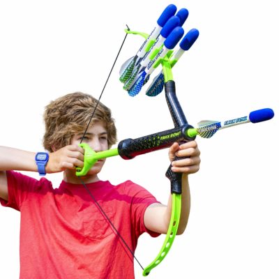 Bow & Arrow - Shoots Over 100 Feet - Foam Bow & Arrow Archery Set - Green & Black (Lizardite)
