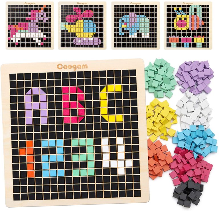 classic video game pixel puzzle