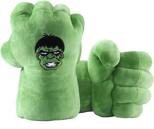 ($) EQUASIS Green Gloves, Hulk Smash Hands Big Soft Plush Fists Parent-Child Interactive Toys 1 Pair