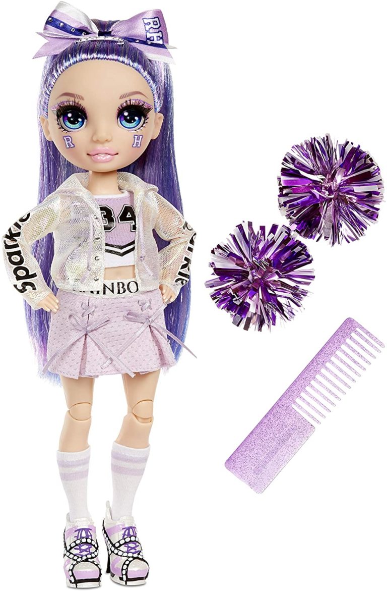 rainbow high doll with purple hair